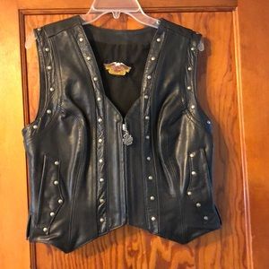 Leather Harley Davidson Vest